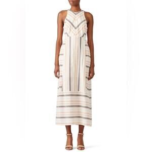 The Jetset Diaries Striped Brighten Sleeveless Maxi Dress